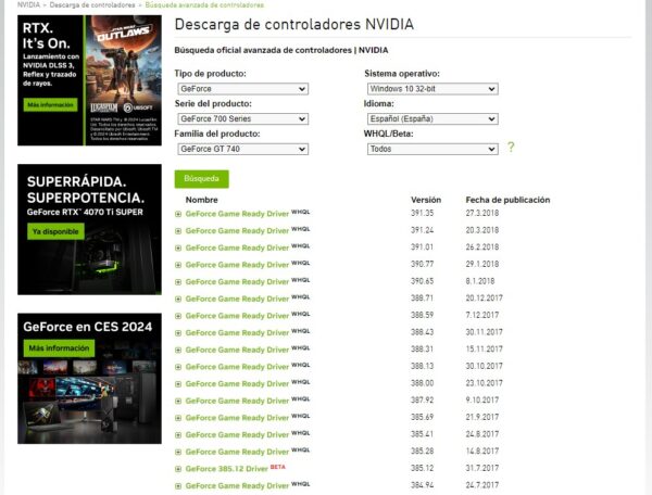 El instalador de nVidia no puede continuar. Varias Soluciones