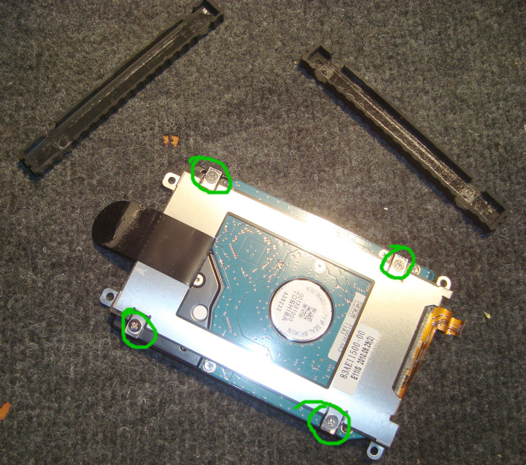 Cambio de disco a Netbook Exo X355 Cambio de disco a Netbook Exo X355