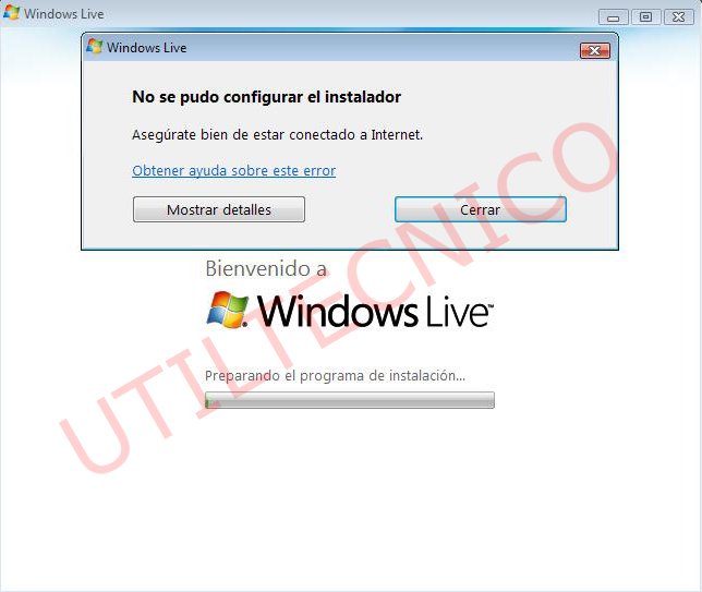No se pudo configurar el instalador Problema con messenger, No se pudo configurar el instalador