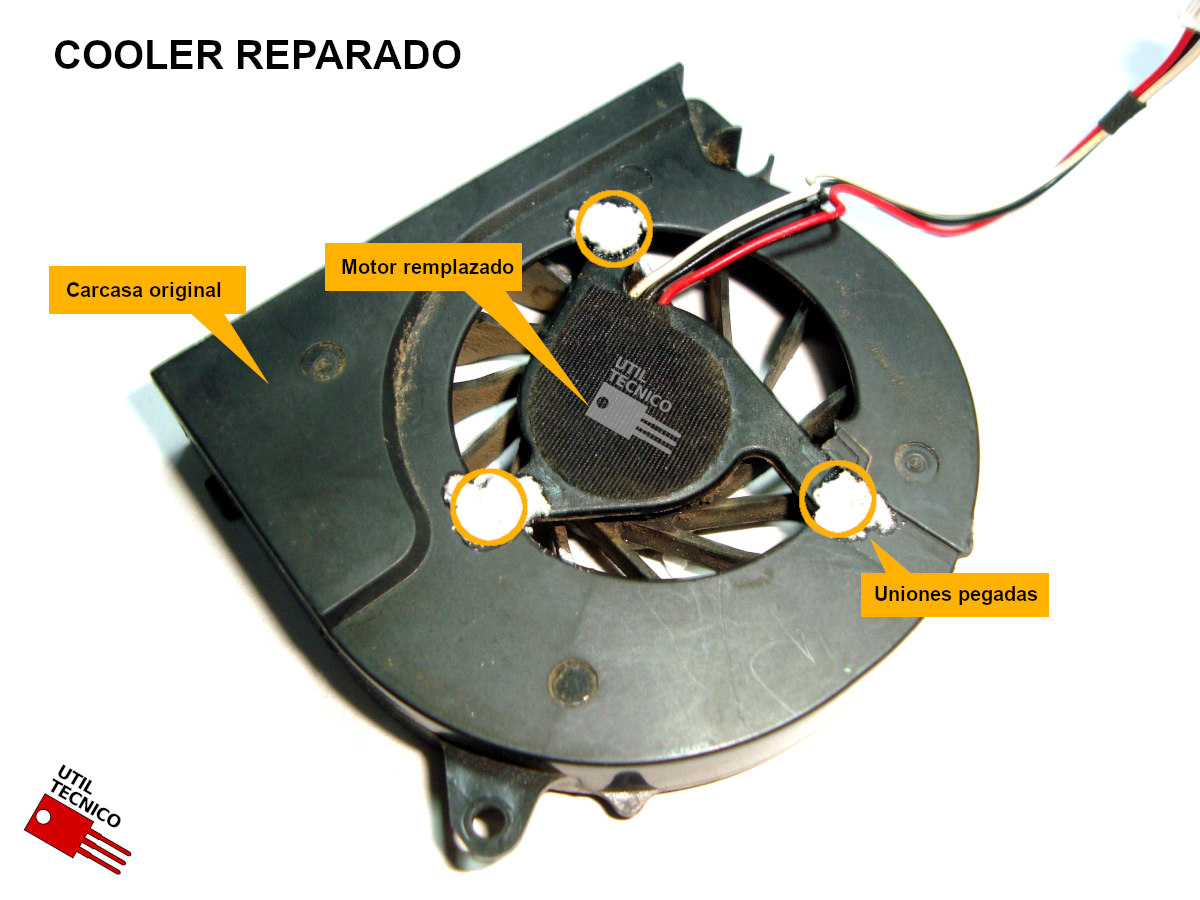 Como reparar un cooler de notebook o portátil Como reparar un cooler de notebook o portátil