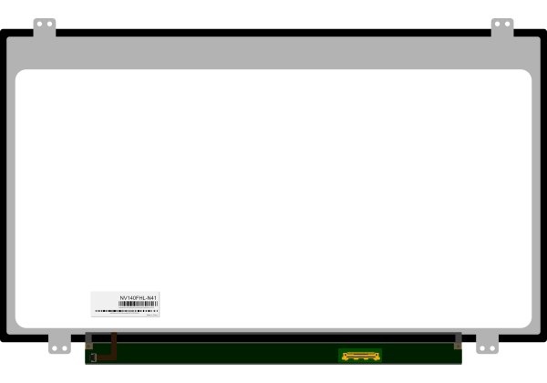 Partes de una pantalla de notebook portátil