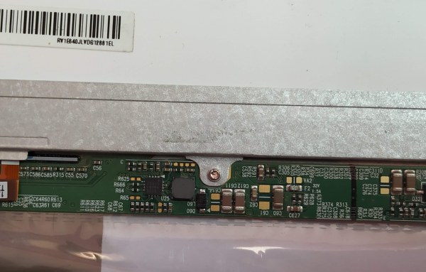 Partes de una pantalla de notebook portátil
