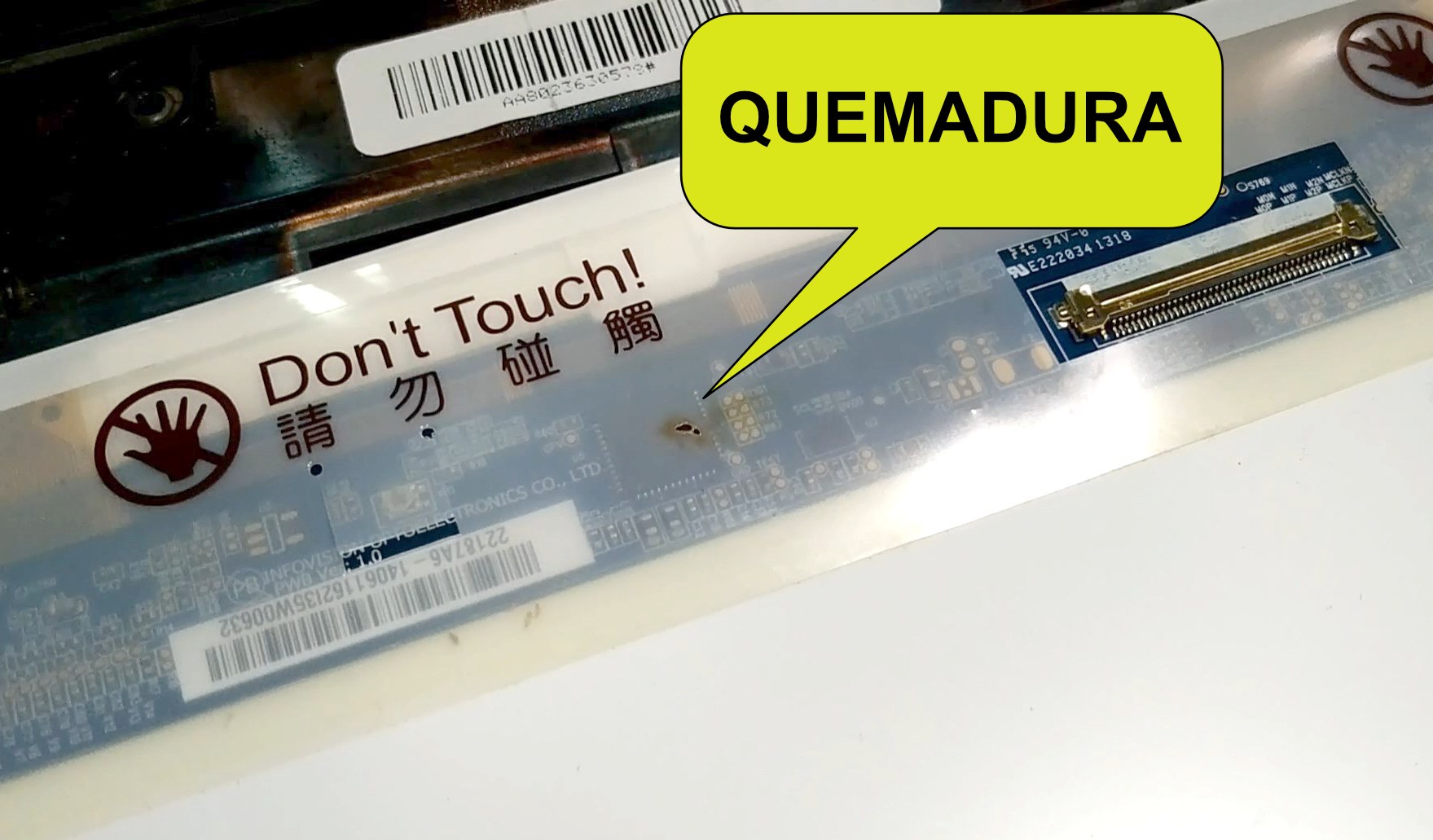 Pantalla netbook del gobierno no da imagen