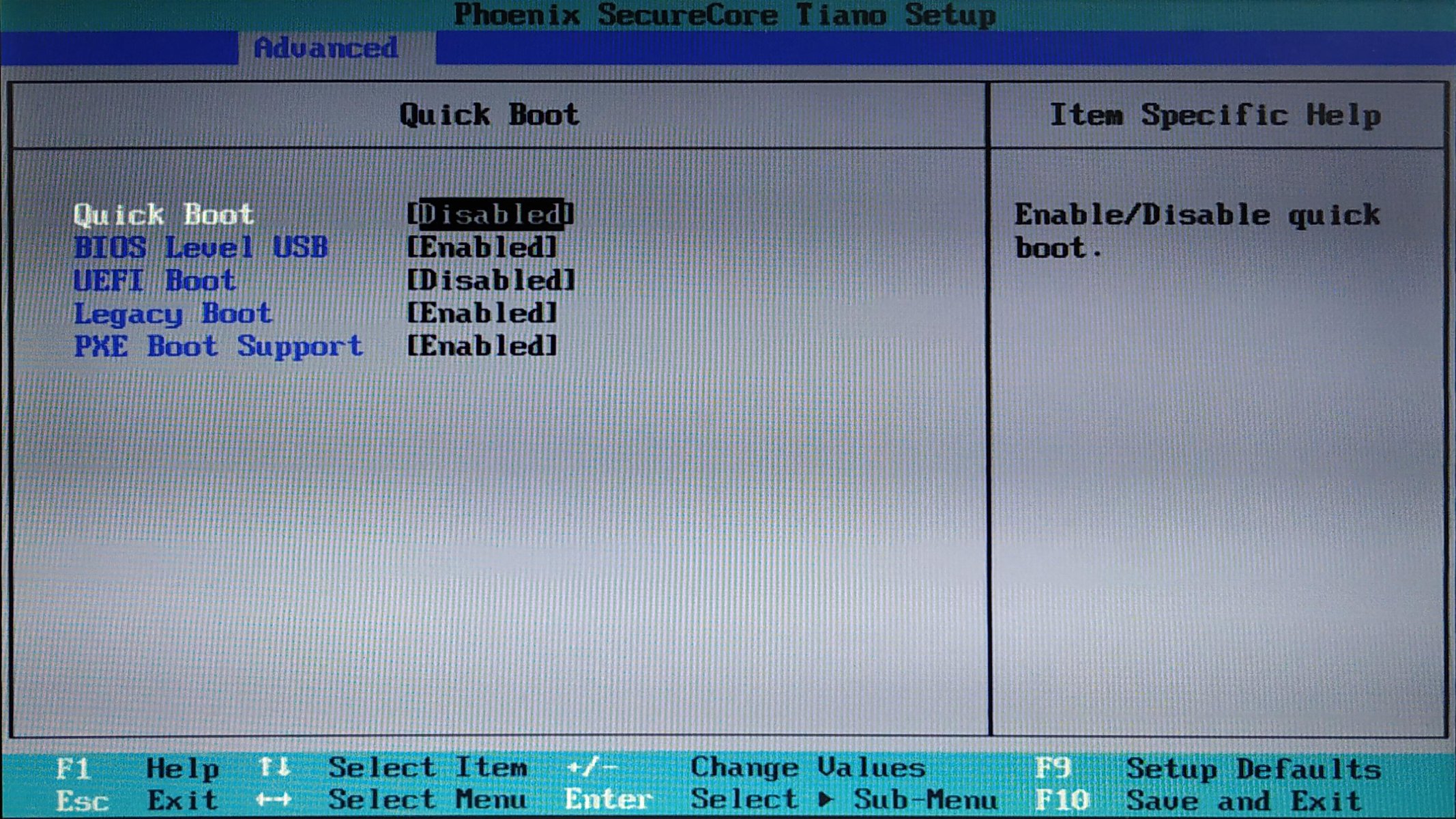 Captura de pantalla del BIOS de la Netbook G4 del gobierno Captura de pantalla del BIOS de la Netbook G4 del gobierno