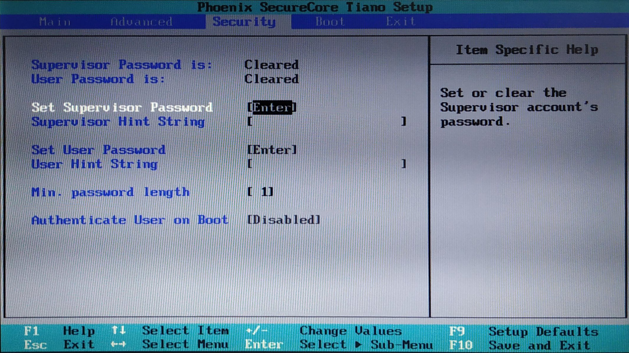 Captura de pantalla del BIOS de la Netbook G4 del gobierno Captura de pantalla del BIOS de la Netbook G4 del gobierno