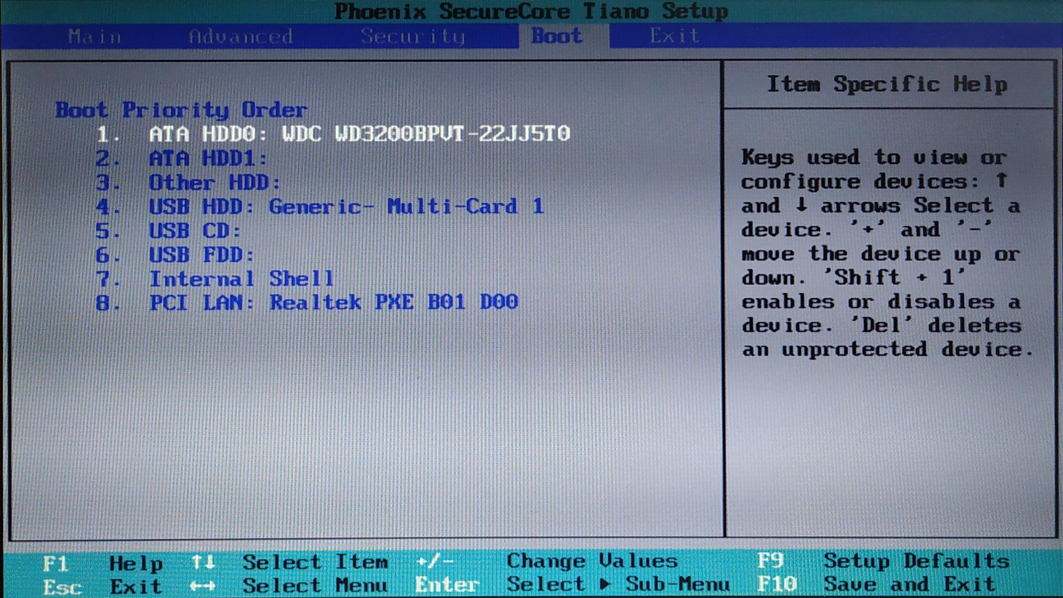 Captura de pantalla del BIOS de la Netbook G4 del gobierno Captura de pantalla del BIOS de la Netbook G4 del gobierno