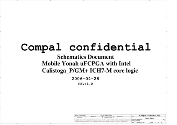 Vista previa de Esquematico Compal LA-2952P