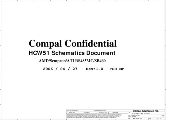Vista previa de Esquematico Compal LA-3121P