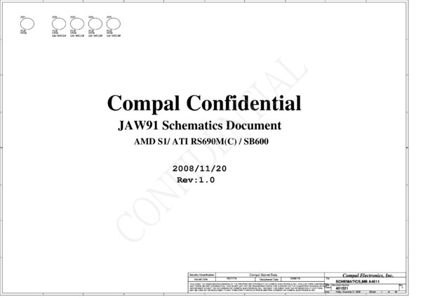 Vista previa de Esquematico Compal LA-4011P