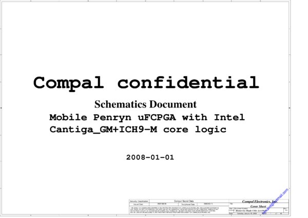 Vista previa de Esquematico Compal LA-4101P Rev 0.3