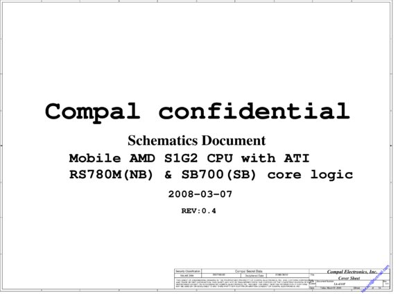 Vista previa de Esquematico Compal LA-4111P Rev 0.4