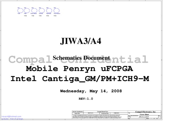 Vista previa de Esquematico Compal LA-4212P REV 1.0 JIW A3 A4