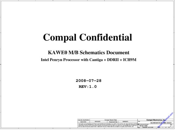 Vista previa de Esquematico Compal LA-4431P