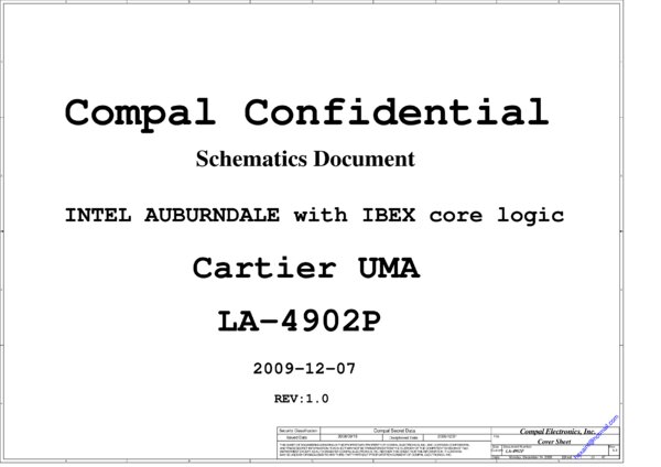Vista previa de Esquematico Compal LA-4902P