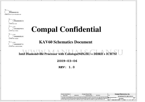 Vista previa de Esquematico Compal LA-5141P (5142P 5143P)