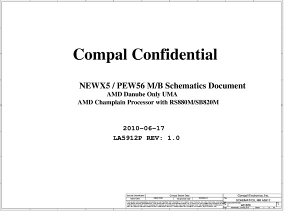 Vista previa de Esquematico Compal LA-5912P