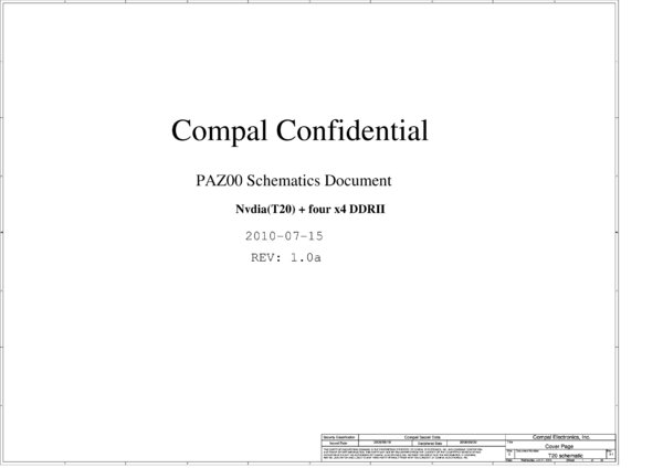 Vista previa de Esquematico Compal LA-5952P PAZ00 (T20)