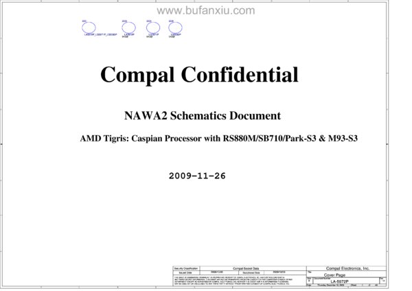 Vista previa de Esquematico Compal LA-5972P NAWA2 Rev 1.0 (Lenovo 3000 G555)