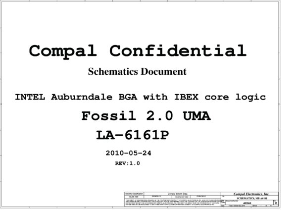 Vista previa de Esquematico Compal LA-6161P