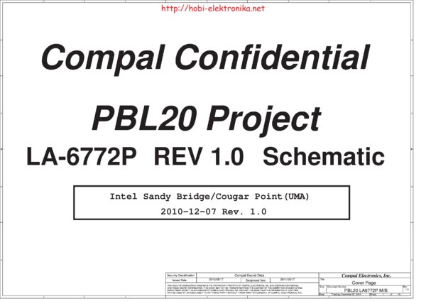 Vista previa de Esquematico Compal LA-6772P
