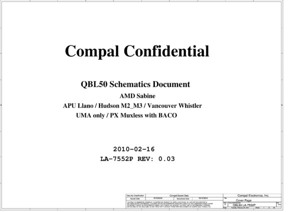 Vista previa de Esquematico Compal LA-7551P