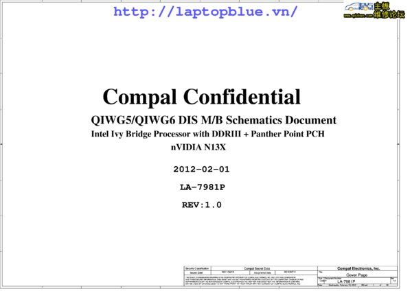 Vista previa de Esquematico Compal LA-7981P Rev 1.0
