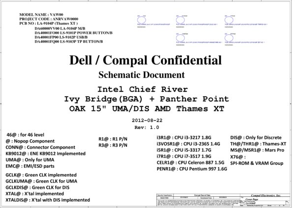 Vista previa de Esquematico Compal LA-9104P R1.0