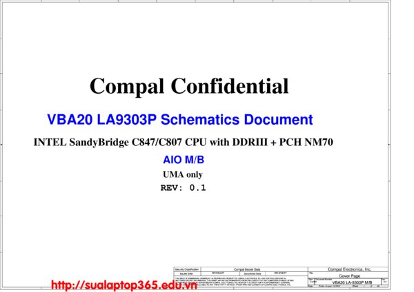 Vista previa de Esquematico Compal LA-9303P