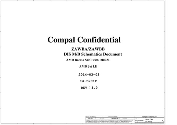 Vista previa de Esquematico Compal LA-B291P r1.0