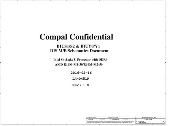 Vista previa de Esquematico Compal LA-D451P