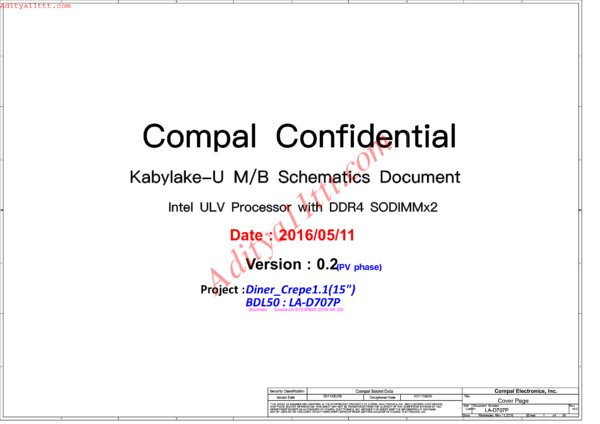 Vista previa de Esquematico Compal LA-D707P _ LA-D704P