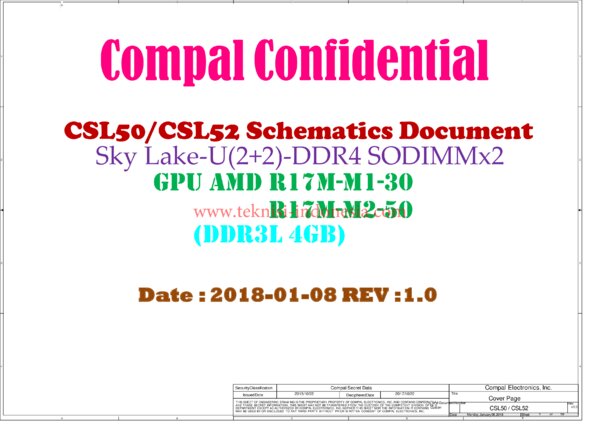 Vista previa de Esquematico Compal LA-E801P Rev 1