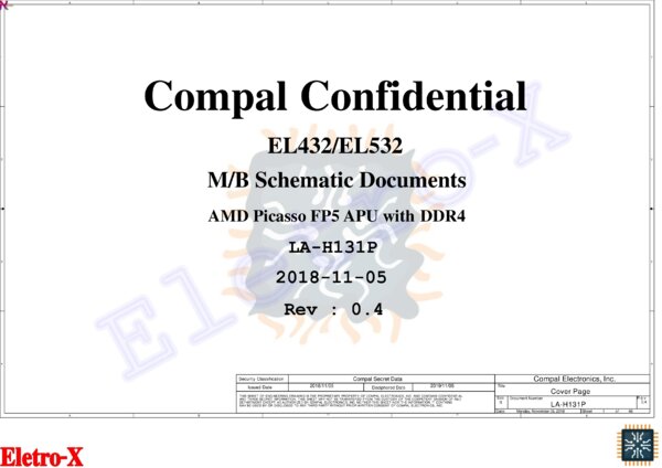 Vista previa de Esquematico Compal LA-H131P1