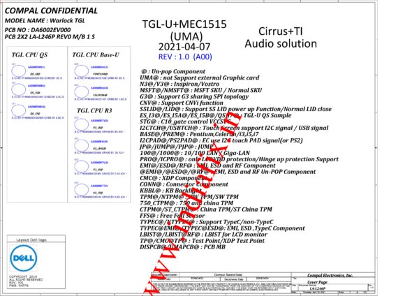 Vista previa de Esquematico Compal LA-L246P