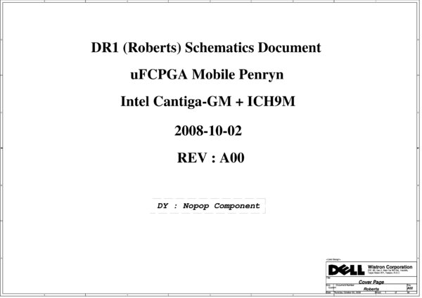 Vista previa de Esquematico Dell 08212-1 Rev A00