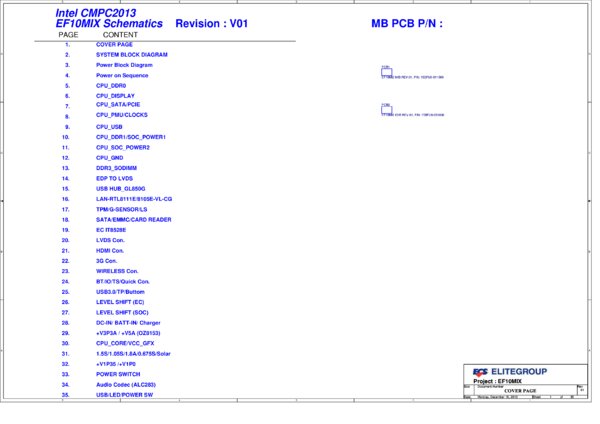 Vista previa de Esquematico ECS EF10MIX (netbook-G5)