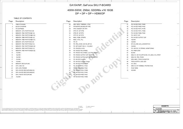 Vista previa de Esquematico Gigabyte GV-N4080 GAMING OC-16GD_1.01_NP Rev 1.01