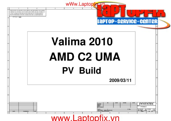 Vista previa de Esquematico Inventec 6050A2364501-MB-A03 UMA