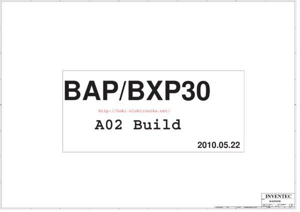 Vista previa de Esquematico Inventec BAP-BXP30