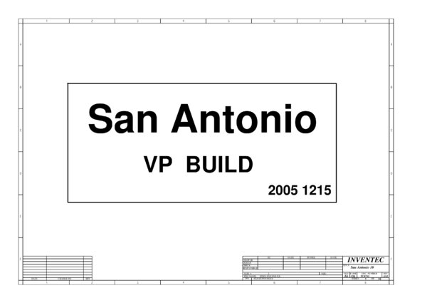 Vista previa de Esquematico Inventec San Antonio Rev A03 (Toshiba A100 A105)