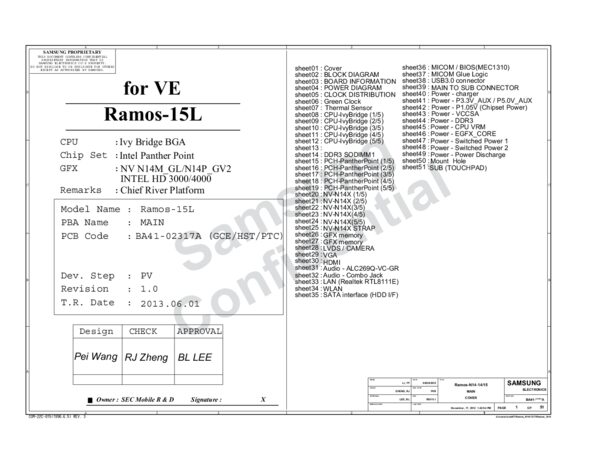Vista previa de Esquematico Samsung BA41-02317A Rev 1.0