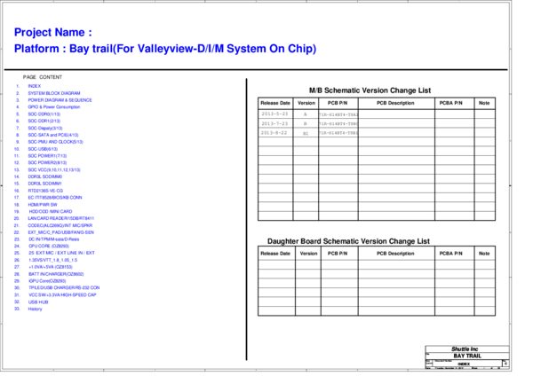 Vista previa de Esquematico Shuttle 71R-H14BT4-T830 - H14BT01-4L