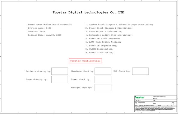 Vista previa de Esquematico Topstar S42G S42C Rev A